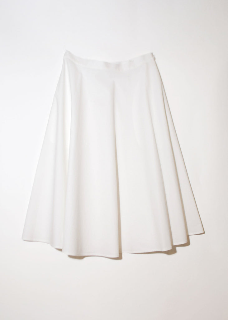 White skirt on a white background